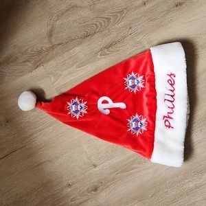 Philadelphia Phillies baseball Santa Christmas hat winter holidays